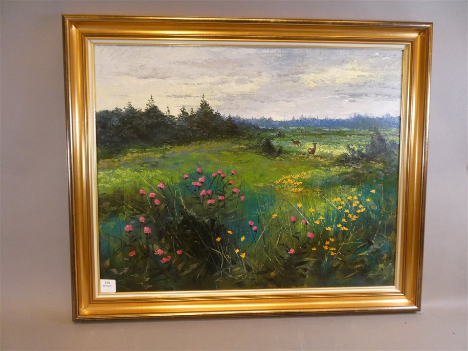 ULF ÅLUND. Oljemålning signerad U Ålund. Duk. 65×80 cm. – Auktionshuset