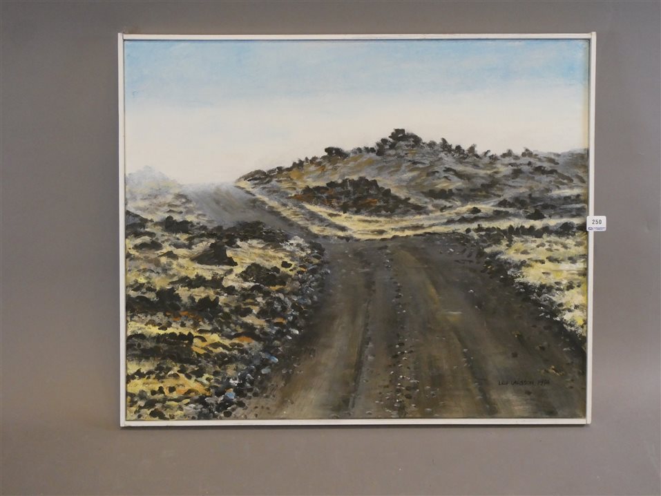 LEIF LARSSON 1994 oljemålning på duk. Tavlans mått 52×63 cm