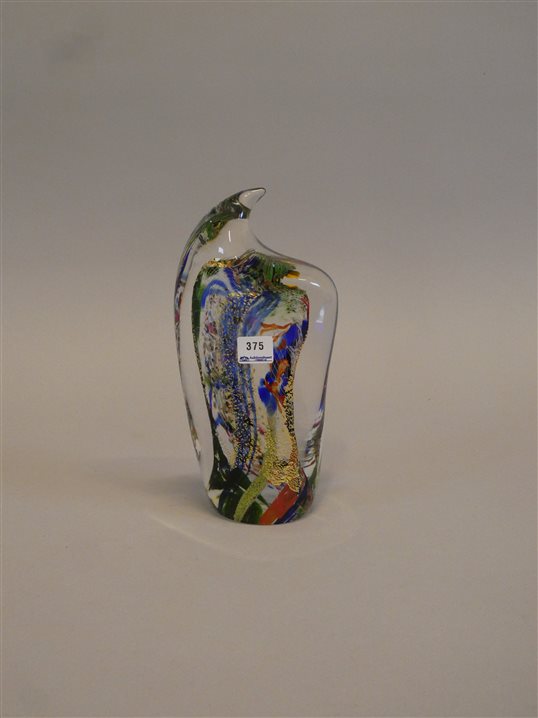 ULF JOHANSSON, Sjöhyttan. Glasskulptur. H. 25,5 cm. – Auktionshuset i