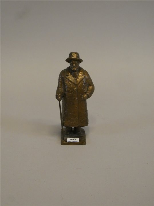 ULF SUCKSDORFF. Bronsskulptur, ”Ernst Thörnberg” 17/20. H 19cm