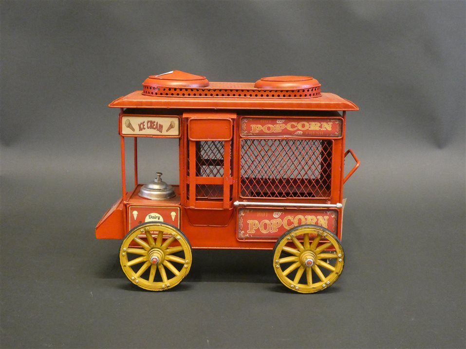 PLÅTBIL. Ice Cream Popcorn . 23 x 30 cm. Auktionshuset i Örebro AB