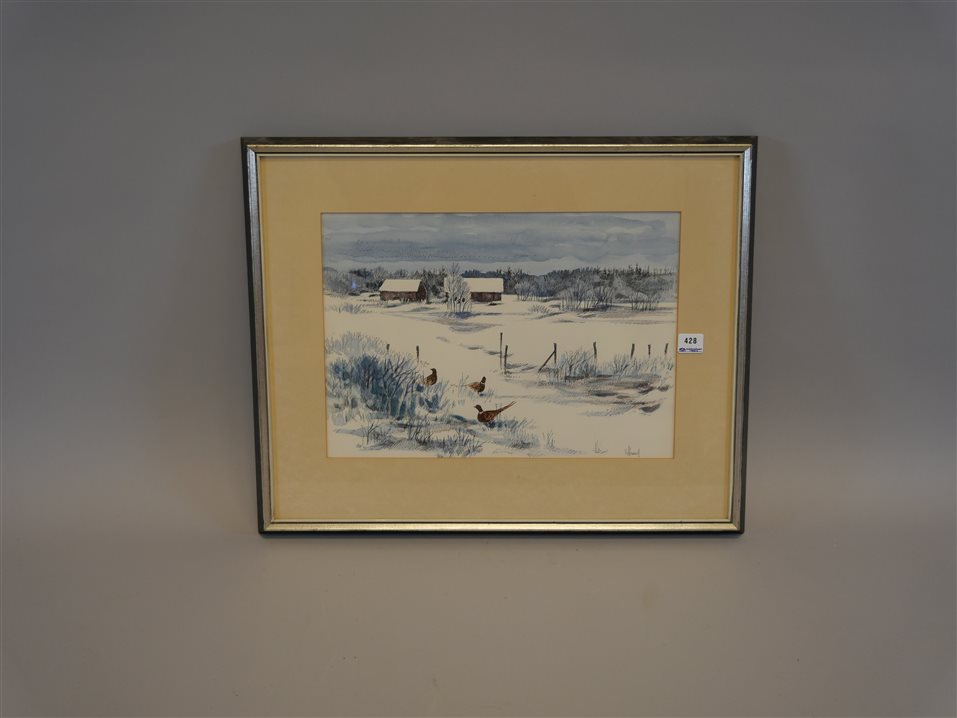 ULF ÅLUND. Tavla, Signerad: U Ålund. mått: 25.5×36 – Auktionshuset i