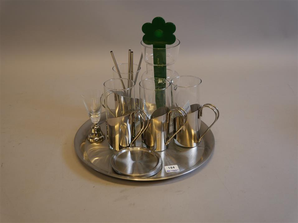 IRISH COFFEE Glas med skedar, Karaff, Orrefors mm Auktionshuset i