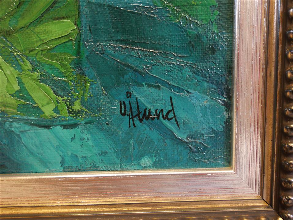 ULF ÅLUND. Oljemålning Signerad: U Ålund. Duk: 65×34.5 cm